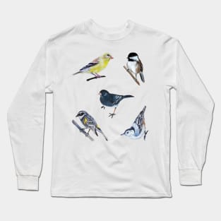 Little Birds sticker set Long Sleeve T-Shirt